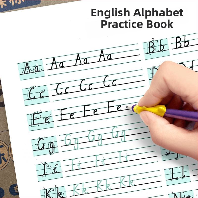 Practică de scriere în limba engleză pentru clasele I–III: caiet de trasat