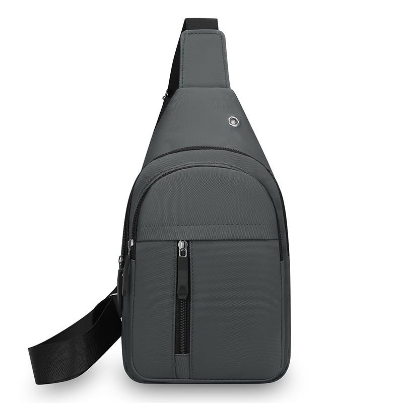 Geantă de piept pentru bărbați, crossbody, ușoară, cu capacitate mare pentru sport și navetă