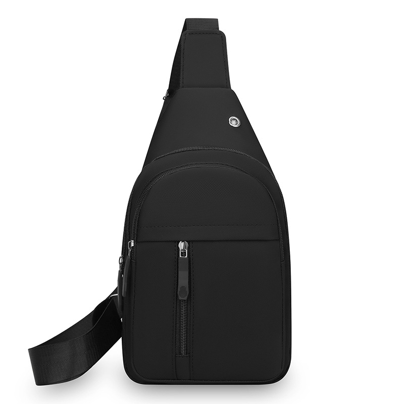 Geantă de piept pentru bărbați, crossbody, ușoară, cu capacitate mare pentru sport și navetă