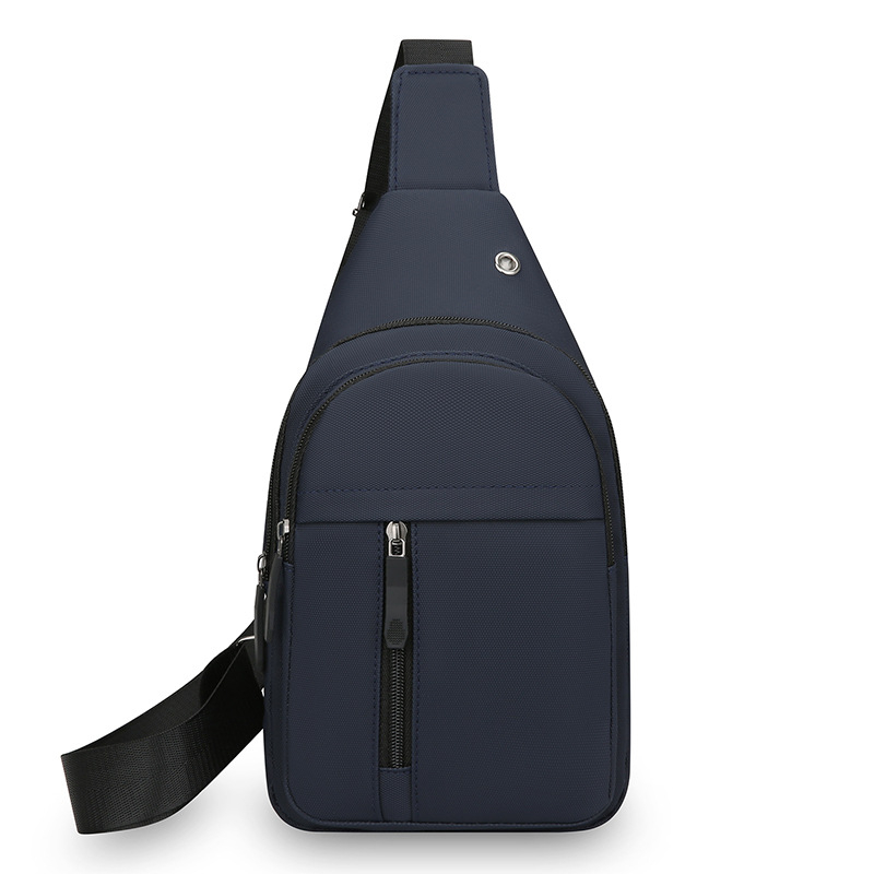 Geantă de piept pentru bărbați, crossbody, ușoară, cu capacitate mare pentru sport și navetă