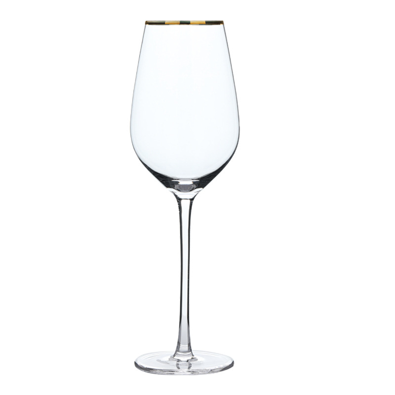 Pahar de vin roșu din cristal, pahar de șampanie cu picior înalt, stil INS — cadou de nuntă