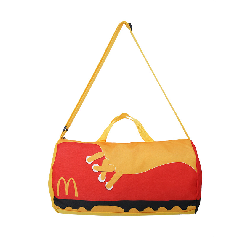 Geantă cilindrică din nylon și pânză pentru femei, stil urban casual, geantă crossbody, 2025 modă