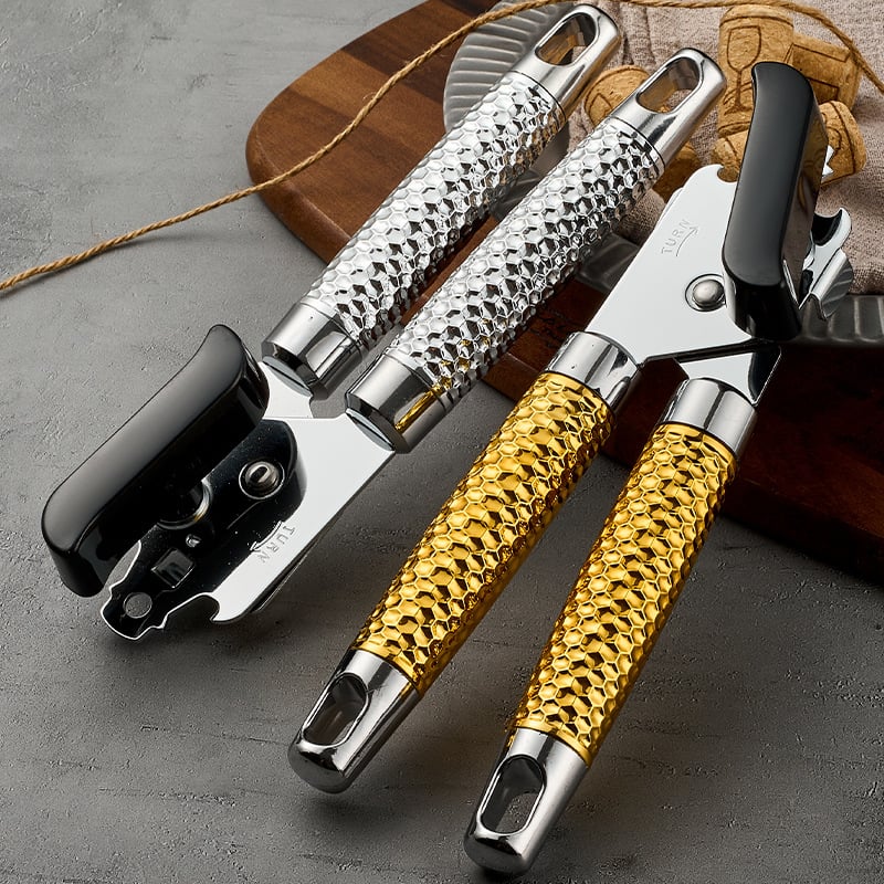 Deschizător 3 în 1 din oțel inoxidabil pentru conserve și sticle, instrument de bucătărie manual