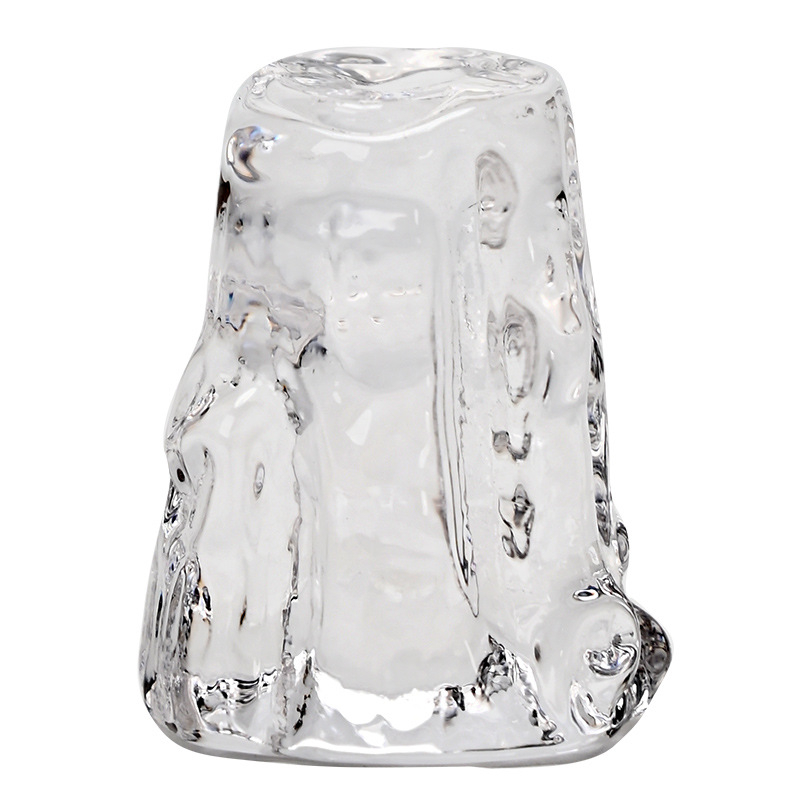 Suport din sticlă pentru capacul ceainic din lut purpuriu, accesorii Gongfu ceai, decor din sticlă cristal