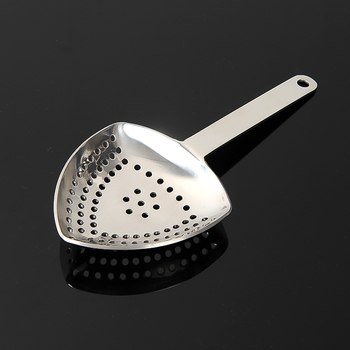 Filtru triunghiular pentru gheață cu mâner lung, filtru oval pentru gheață, filtru pentru bar pentru cocktailuri, unealtă de amestecare