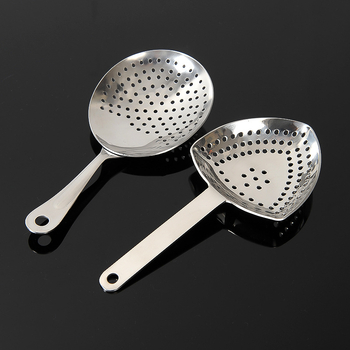 Filtru triunghiular pentru gheață cu mâner lung, filtru oval pentru gheață, filtru pentru bar pentru cocktailuri, unealtă de amestecare