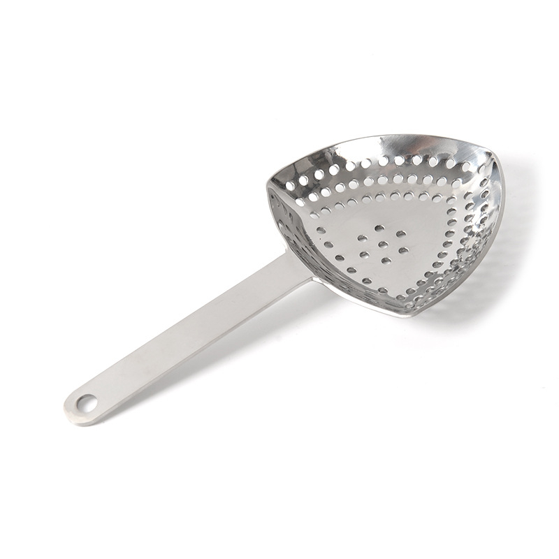 Filtru triunghiular pentru gheață cu mâner lung, filtru oval pentru gheață, filtru pentru bar pentru cocktailuri, unealtă de amestecare
