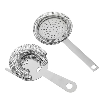 Filtru Hawthorne din oțel inoxidabil 304 pentru shaker de cocktail – filtru de gheață încrucișat pentru uz casnic