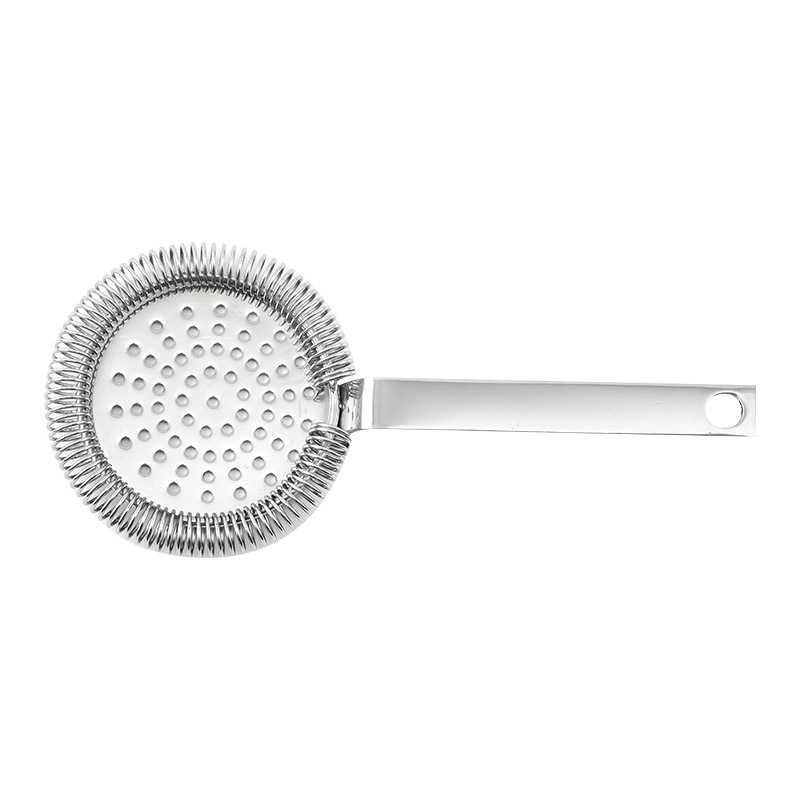 Filtru Hawthorne din oțel inoxidabil 304 pentru shaker de cocktail – filtru de gheață încrucișat pentru uz casnic