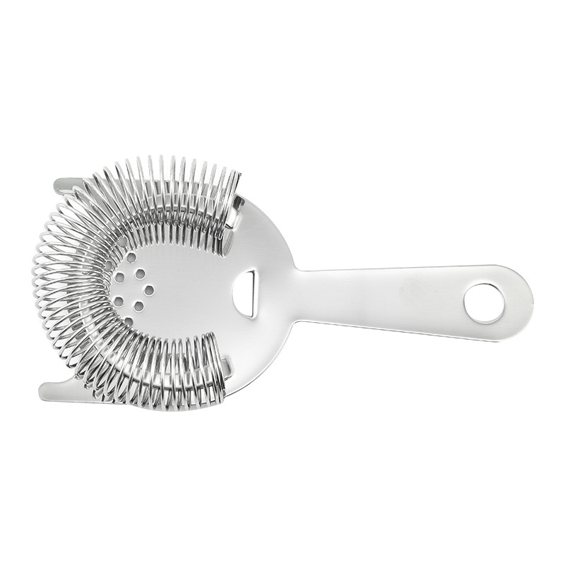 Filtru Hawthorne din oțel inoxidabil 304 pentru shaker de cocktail – filtru de gheață încrucișat pentru uz casnic