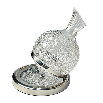 Decantator de vin rotativ din cristal, de lux, pentru uz casnic
