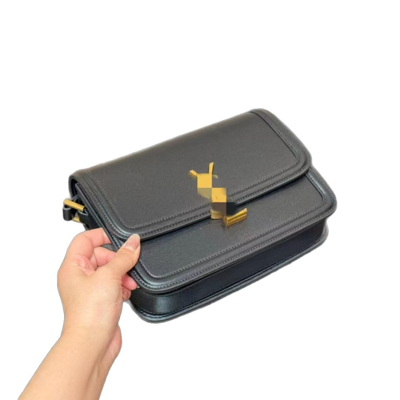 Geantă din piele naturală pentru femei, mică, pătrată, versatilă, stil clasic, curea crossbody