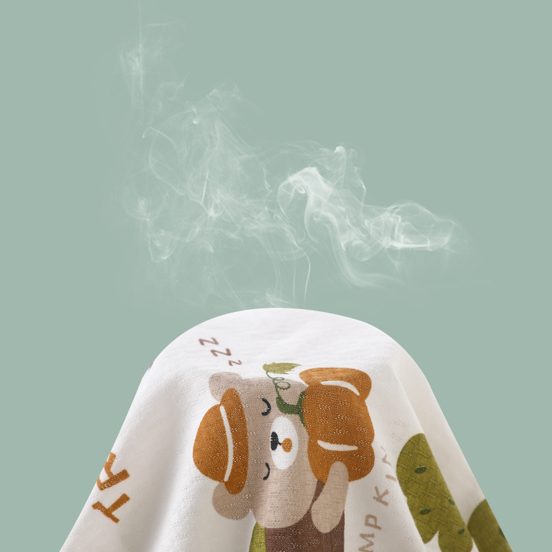 Set de vară din bumbac pentru copii, tricou cu mâneci scurte și pantaloni scurți, două piese, pijama ușoară de vară