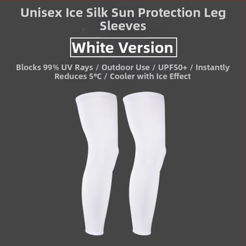 Manșete de protecție pentru gambe cu Ice Silk pentru bărbați și femei – ciclism, baschet, alergare, în aer liber
