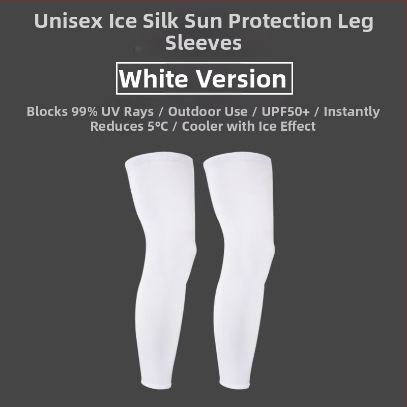 Manșete de protecție pentru gambe cu Ice Silk pentru bărbați și femei – ciclism, baschet, alergare, în aer liber