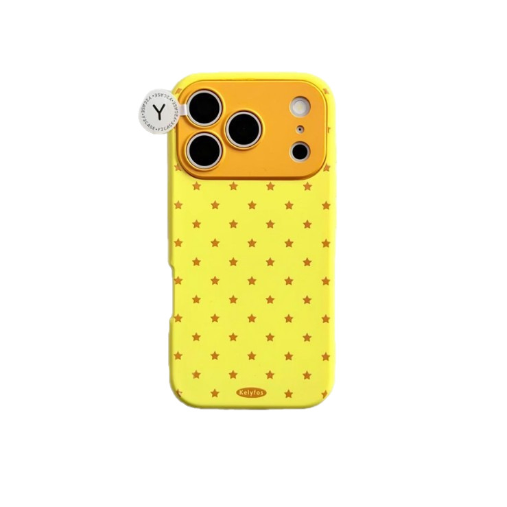 Carcasă de protecție în stil Ins, design minimalist cu blocuri de culoare și stele, acoperire completă, compatibilă cu iPhone 17 Pro Max, iPhone 16 Pro și noul model 15