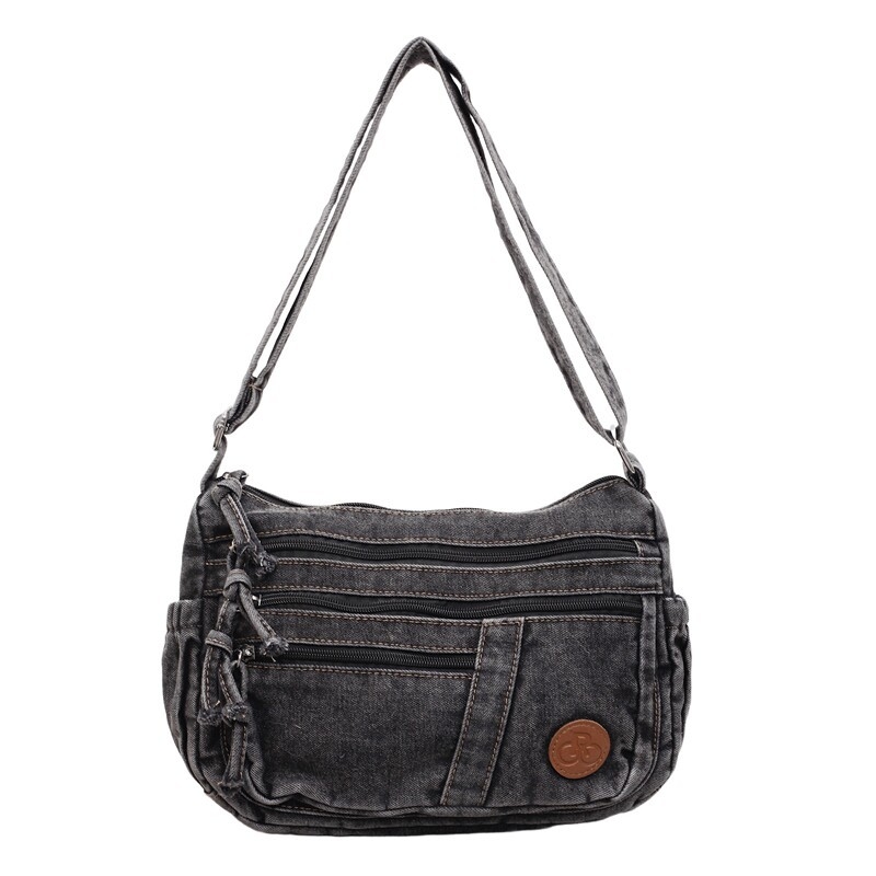 Geantă crossbody din denim pentru femei, capacitate mare, utilizare zilnică, versatilă