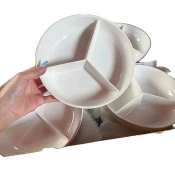 Tava ceramică pentru aburi cu trei compartimente