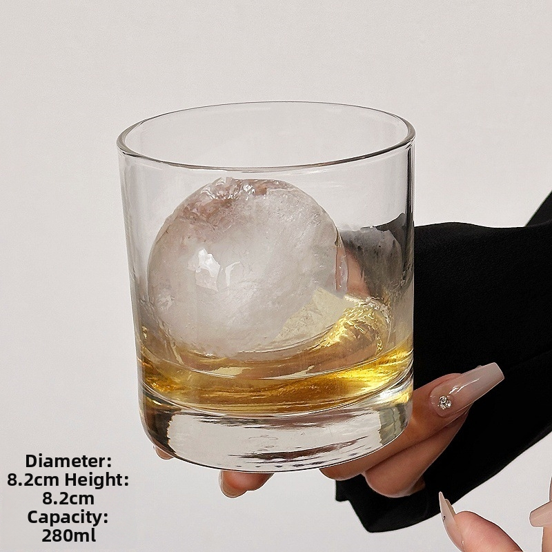 Prémiový pohár na whisky s veľkou ľadovou guľou, kamenný pohár na alkohol, dizajn vhodný do baru