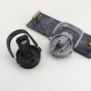 Capac transparent etanș pentru pahare de 20oz/30oz cu mâner, capac pentru pahar de mașină, capac din silicon anti-scurgeri pentru pai