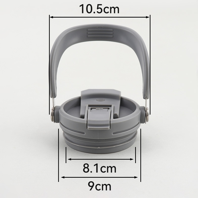 Capac transparent etanș pentru pahare de 20oz/30oz cu mâner, capac pentru pahar de mașină, capac din silicon anti-scurgeri pentru pai