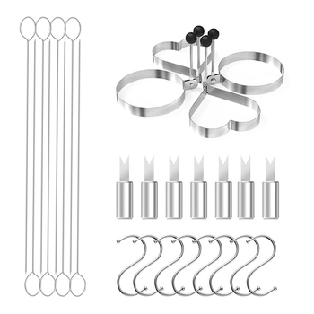 Set de unelte pentru grătar din oțel inoxidabil, pentru exterior, cu spatulă și plăcuță de grătar