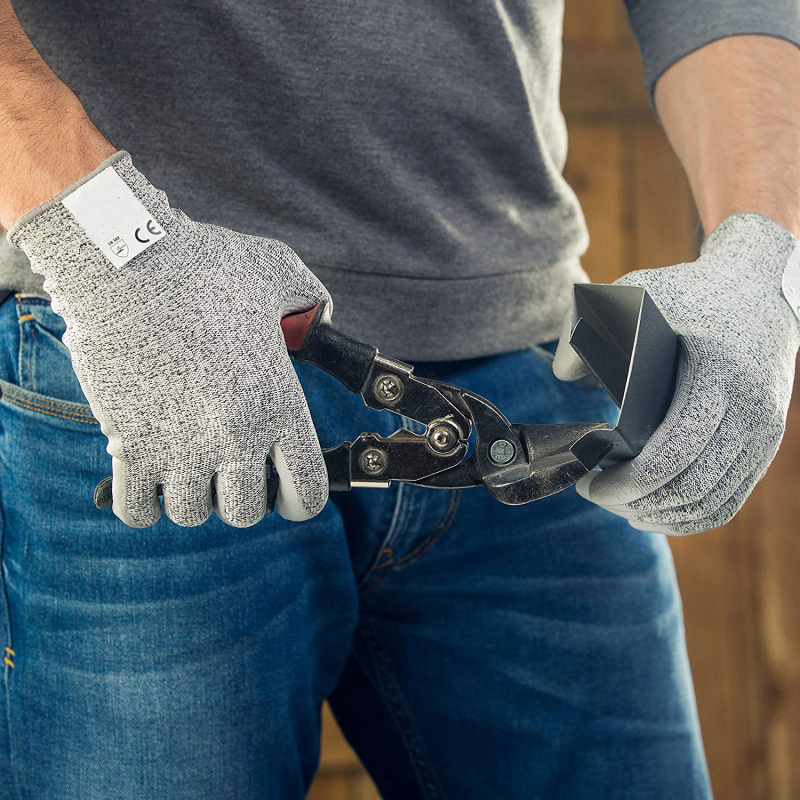 Mănuși anti-tăiere nivel 5, cu acoperire PU pe palmă, rezistente la abraziune