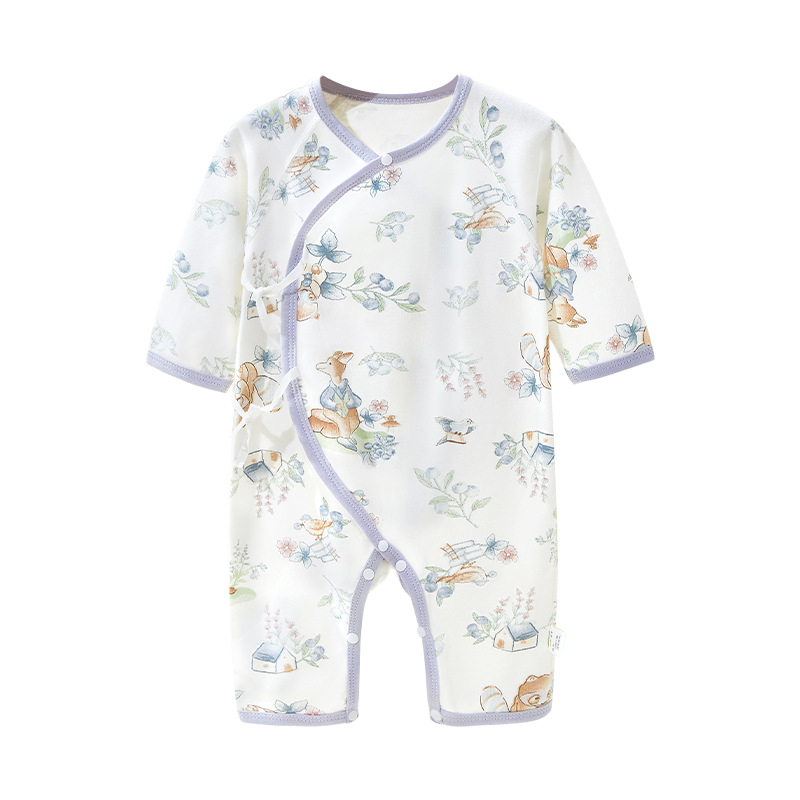 Salopetă din bumbac cu mânecă lungă pentru bebeluți, unisex, nou-născuți, stil monahal, pentru toate anotimpurile