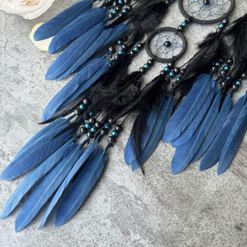 Dream catcher în stil indian – decor pentru dormitor cu pene, pandantiv lângă pat, clopoțel de vânt, cadou pentru fete și colegi