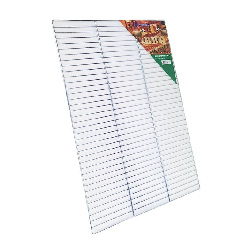 Retea de gratar dreptunghiulara, ingrosata, pentru camping in aer liber – accesoriu pentru gratar, de unica folosinta