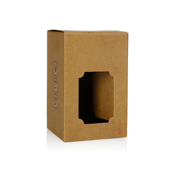 Cutie cadou cu fereastră din carton pentru sticlă de vin de 500 ml