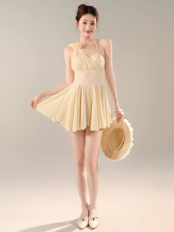Noul costum de baie pentru femei, cu spate decupat, design de înaltă clasă care modelează, în nuanță apă, pentru plajă și vacanțe la spa, model 9192