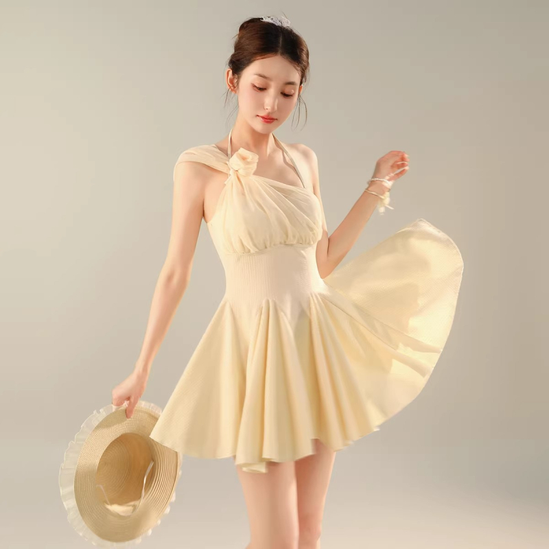 Noul costum de baie pentru femei, cu spate decupat, design de înaltă clasă care modelează, în nuanță apă, pentru plajă și vacanțe la spa, model 9192