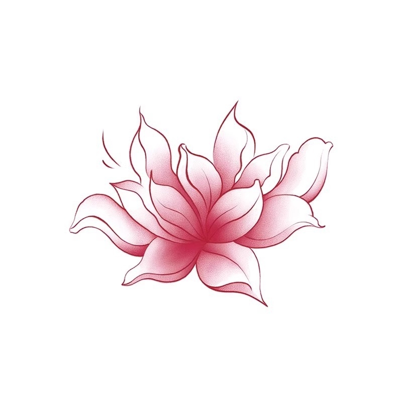 Tatuaj temporar cu lotus, impermeabil pentru femei, design de gleznă cu aspect realist, durabil