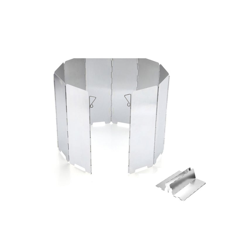 Ecran de protecție împotriva vântului din aluminiu, pliabil, pentru gătit în aer liber și supraviețuire