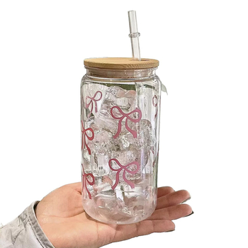 Pahar din plastic cu funda, portabil pentru apă și lapte, cu pai, design modern luxos