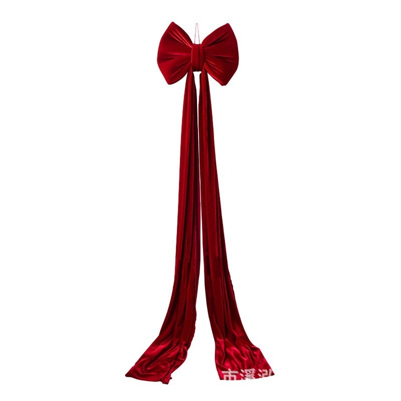 Fundă de decor pentru Crăciun din catifea roșie, direct de la producător, producție de probe după designul dumneavoastră, personalizare en gros