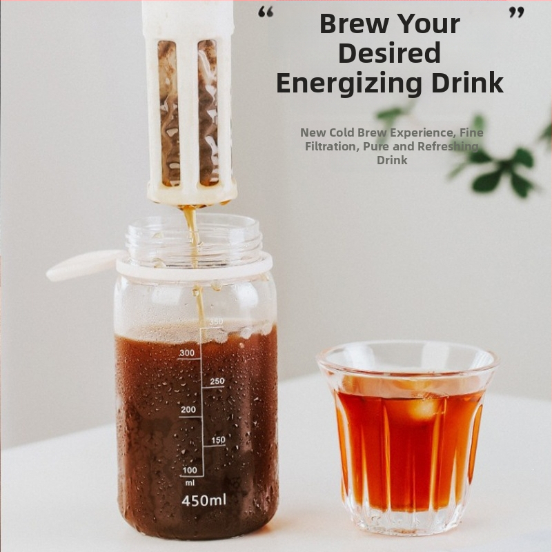 Otthoni Cold Brew készlet: kanna és üveg, kézi készítés; gyümölcstea kanna; Ice-Drip Americano edény; Cold Brew pohár.