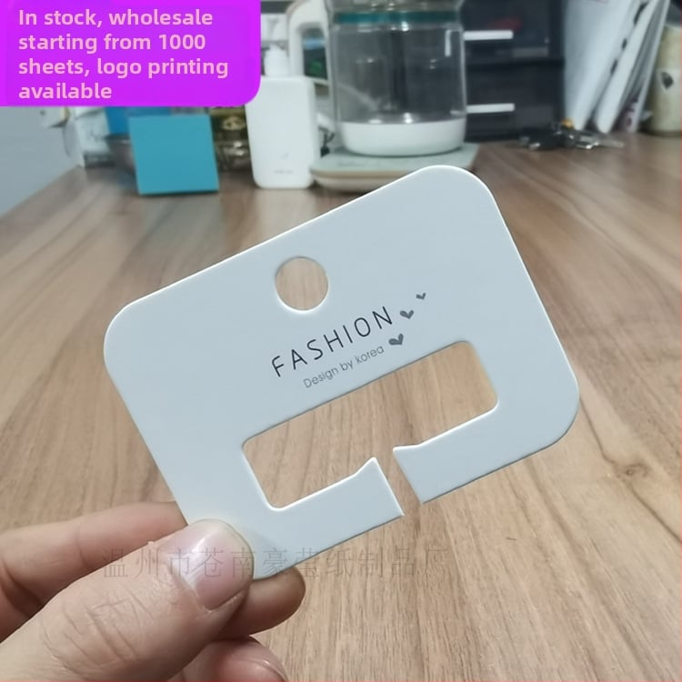 Card carton afișaj pentru agrafe de păr în formă de rechin, etichetă de agățat