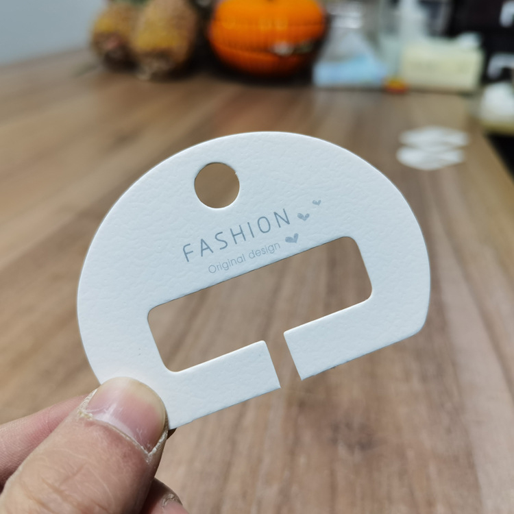 Card carton afișaj pentru agrafe de păr în formă de rechin, etichetă de agățat