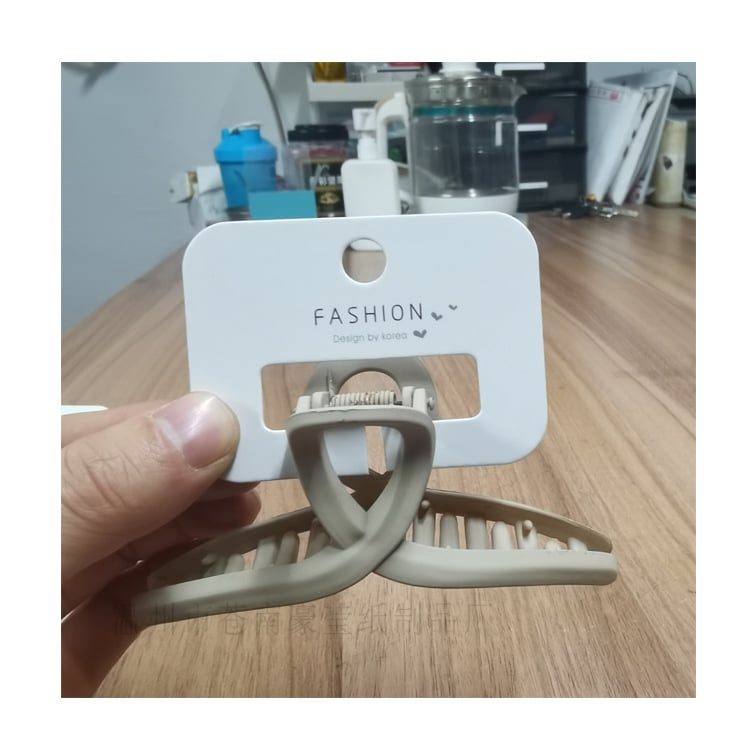 Card carton afișaj pentru agrafe de păr în formă de rechin, etichetă de agățat