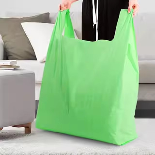 Geantă de depozitare din plastic extra-large, groasă pentru haine, ambalare și mutare, imprimabilă cu logo