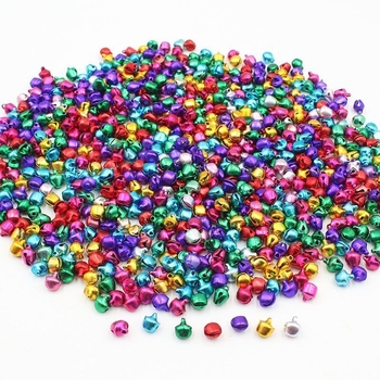 Pandantiv colorat cu clopot de 14 mm pentru animale de companie – pandantiv pentru zgardă, breloc și decorațiune de Crăciun