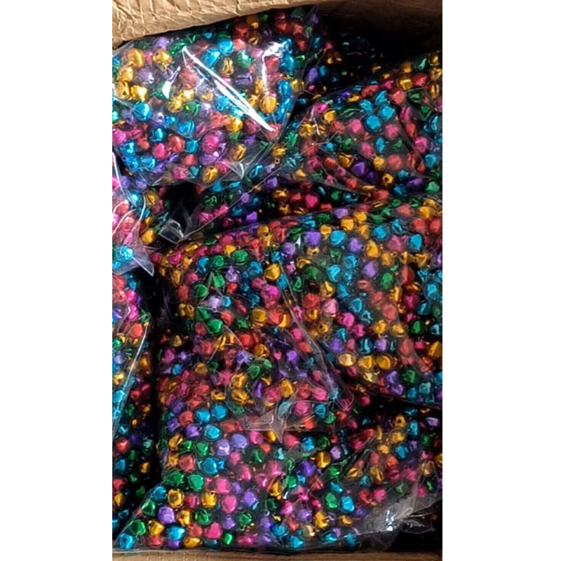 Pandantiv colorat cu clopot de 14 mm pentru animale de companie – pandantiv pentru zgardă, breloc și decorațiune de Crăciun