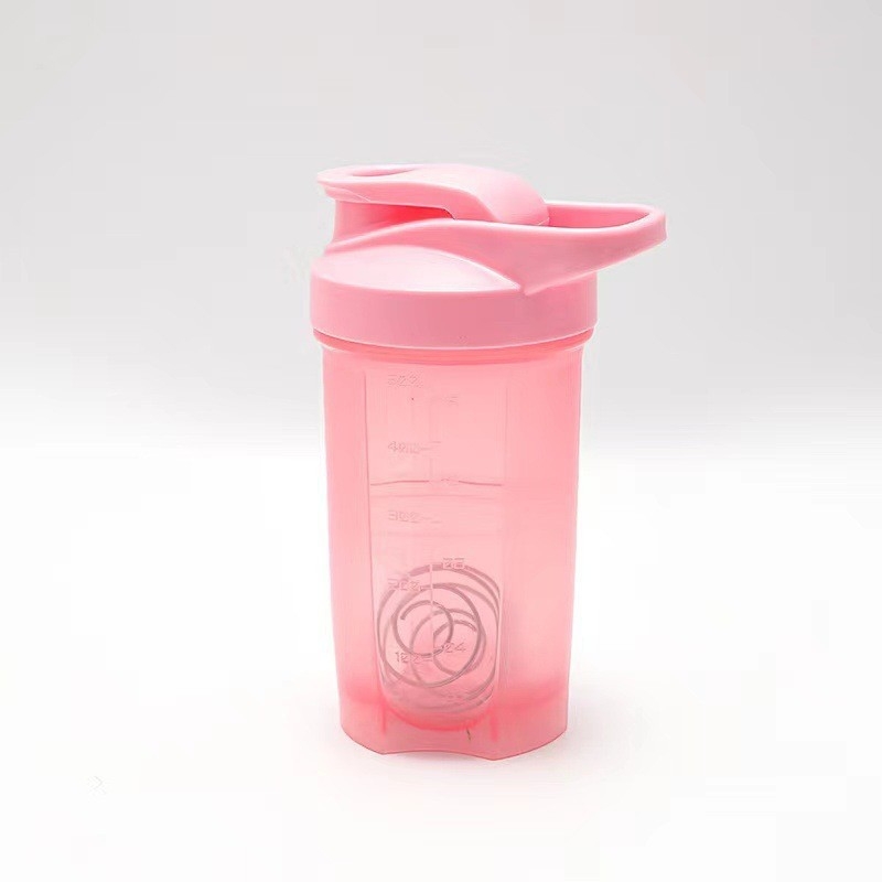 Shaker proteic portabil cu scară de 300/500 ml, etanș și fără scurgeri