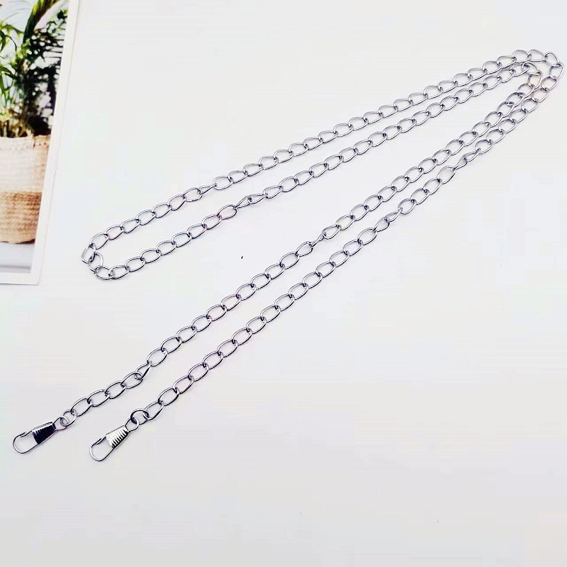Zlatni tanki metalni lanac za torbe, kopča s velikim otvorom, naramenica