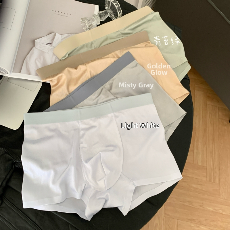 Pánske boxerky so stredne vysokým pásom, farebne blokované, s antibakteriálnym rozkrokom, priedušný nylon.