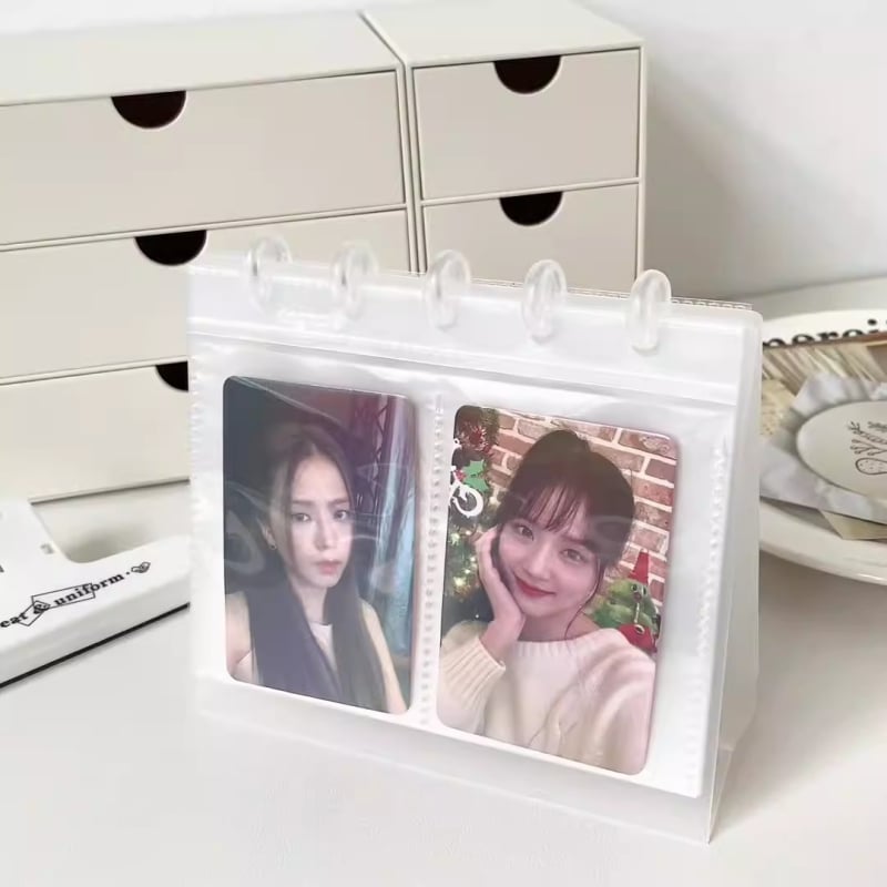 Album foto PP cu cataramă tip ciupercă și ramă, album Polaroid de stocare de 3 inchi, album pentru carduri de fani de 3,5 inchi.