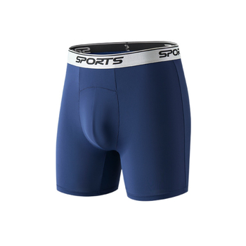 Boxeri bărbați Ice Silk talie înaltă, picioare lungi, anti frecare, respirabili, vară, mărime mare