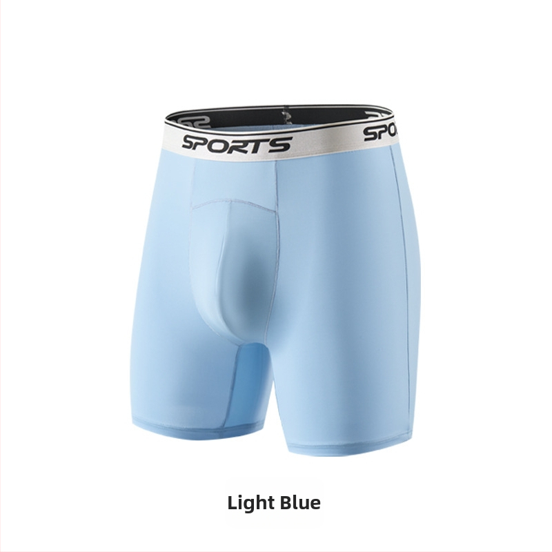 Pánske boxerky Ice Silk s vysokým pásom a predĺženými nohavicami, proti odieraniu, priedušné, letné, plus veľkosť